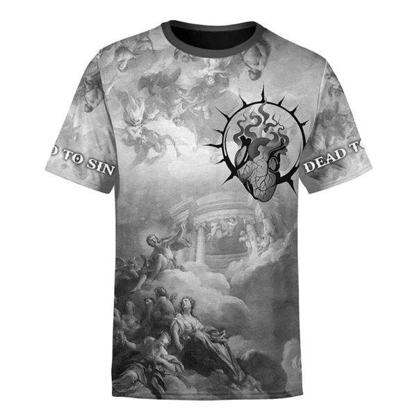 Dead To Sin Jesus 3D T-Shirt, Christian T Shirt, Jesus Tshirt Designs, Jesus Christ Shirt