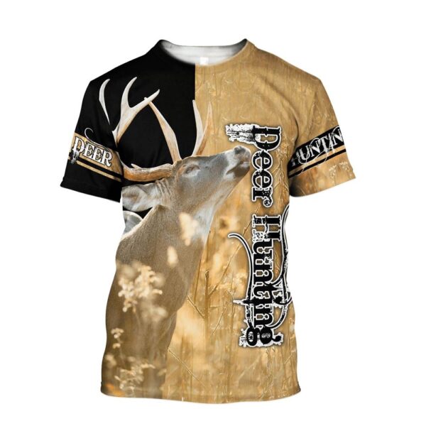 Deer Hunting Jesus Unisexs 3D T-Shirt, Christian T Shirt, Jesus Tshirt Designs, Jesus Christ Shirt