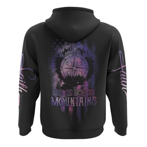 Faith Can Move The Mountains Galaxy Compass Flag Hoodie, Christian Hoodie, Bible Hoodies, Religious Hoodies