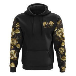 Faith Gold Rose Dove Wings Hoodie,…