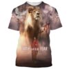 Faith Over Fear Christian Jesus, Bible 3D T-Shirt, Christian T Shirt, Jesus Tshirt Designs, Jesus Christ Shirt