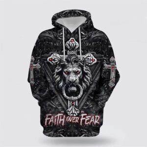 Faith Over Fear Gothic Lion Black 3D Hoodie Christian Hoodie Bible Hoodies Scripture Hoodies 1 zp3syh.jpg