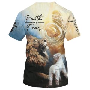Faith Over Fear Jesus Lion Lamb 3D T Shirt Christian T Shirt Jesus Tshirt Designs Jesus Christ Shirt 2 wo5zae.jpg