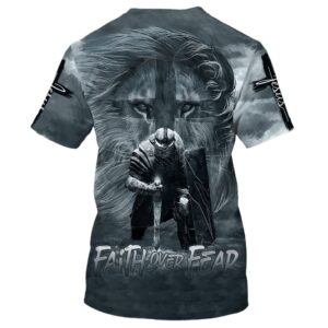 Faith Over Fear Lion Warrior 3D T Shirt Christian T Shirt Jesus Tshirt Designs Jesus Christ Shirt 2 jynskv.jpg