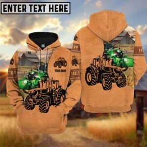 Farm Personalized Name Tractor Light Brown…