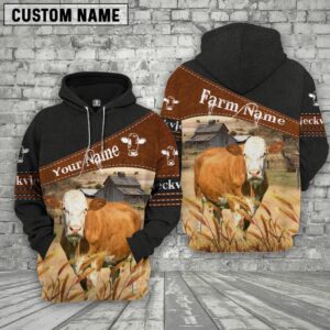 Fleckvieh On Farm Custom Name Printed…