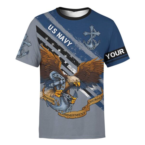 God Bless Our Troops Navy Customized 3D T-Shirt, Christian T Shirt, Jesus Tshirt Designs, Jesus Christ Shirt