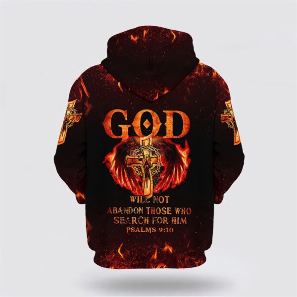 God Will Not Abandon Those Who Search For Him 3D Hoodie, Christian Hoodie, Bible Hoodies, Scripture Hoodies