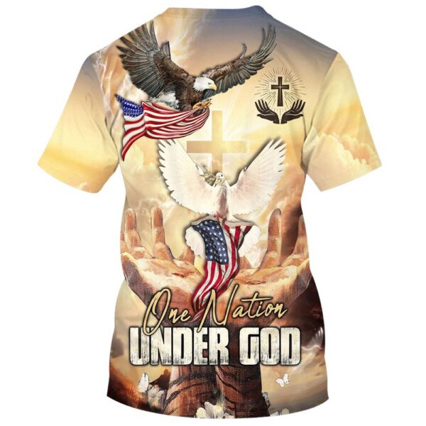 Hand Hold Cross Dove 3D T-Shirt, Christian T Shirt, Jesus Tshirt Designs, Jesus Christ Shirt