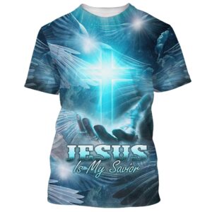 Hand Holding Cross 3D T-Shirt, Christian…