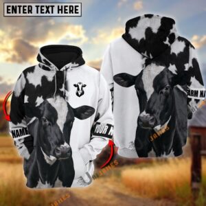 Holstein Cattle And White Personalized Name…
