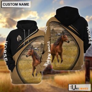 Horse Farming Life Personalized Name 3D…