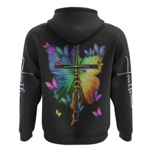 I Believe There Are Angles Among Us Colorful Butterfly Hoodie Christian Hoodie Bible Hoodies Religious Hoodies 2 hqzwy1.jpg