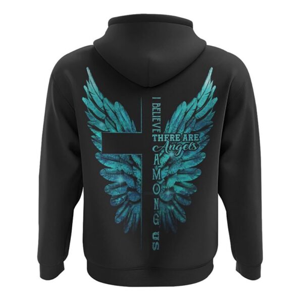 I Believe There Are Angles Among Us Wings Hoodie, Christian Hoodie, Bible Hoodies, Religious Hoodies
