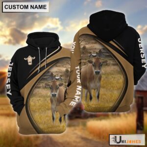 Jersey Farming Life Personalized Name 3D…