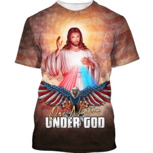 Jesus And American Eagle 3D T-Shirt,…