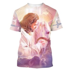 Jesus And Horse 3D T-Shirt, Christian…