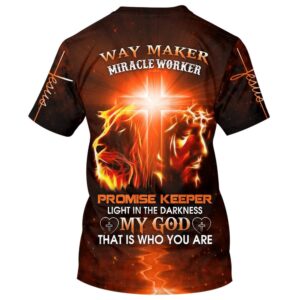 Jesus And Lion Way Maker Miracle Worker Promise Keeper Light 3D T Shirt Christian T Shirt Jesus Tshirt Designs Jesus Christ Shirt 2 ooq2zc.jpg