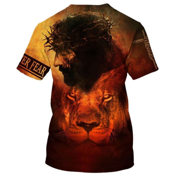 Jesus And The Lion 1 3D T-Shirt, Christian T Shirt, Jesus Tshirt Designs, Jesus Christ Shirt
