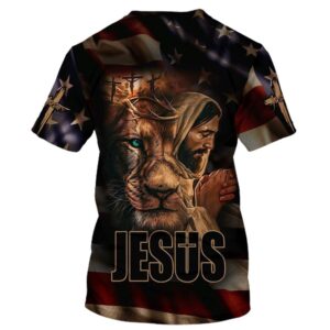 Jesus And The Lion 3D T Shirt Christian T Shirt Jesus Tshirt Designs Jesus Christ Shirt 2 gnaffy.jpg