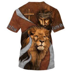 Jesus And The Lion Of Judahs 3D T Shirt Christian T Shirt Jesus Tshirt Designs Jesus Christ Shirt 2 fojndn.jpg