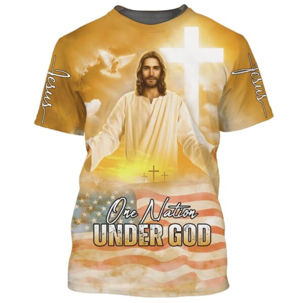 Jesus Arms Wide Open 3D T-Shirt, Christian T Shirt, Jesus Tshirt Designs, Jesus Christ Shirt