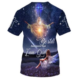Jesus Be Still And Know That I Am God 3D T Shirt Christian T Shirt Jesus Tshirt Designs Jesus Christ Shirt 2 mkgail.jpg