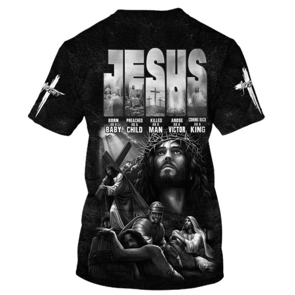 Jesus Born As A Baby 3D T-Shirt, Christian T Shirt, Jesus Tshirt Designs, Jesus Christ Shirt