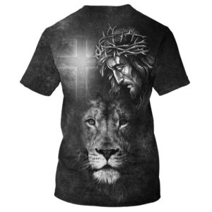Jesus Christ And The Lion 3D T Shirt Christian T Shirt Jesus Tshirt Designs Jesus Christ Shirt 2 nh3lzj.jpg