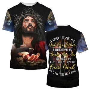 Jesus Christ Crucifieds 3D T-Shirt, Christian…