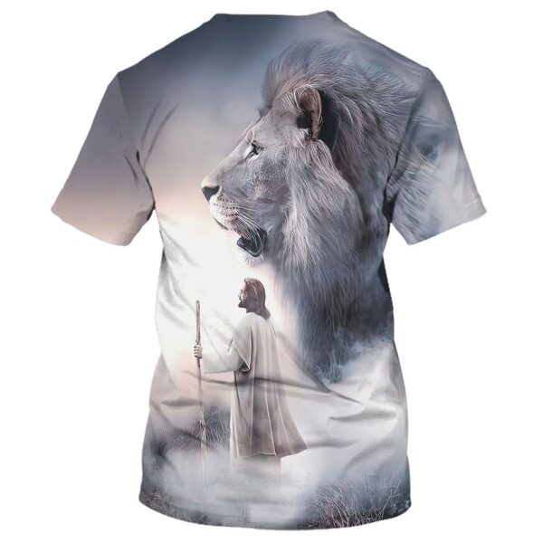 Jesus Christ Lion 3D T-Shirt, Christian T Shirt, Jesus Tshirt Designs, Jesus Christ Shirt