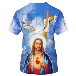 Jesus Christ Sacred Heart 3D T Shirt Christian T Shirt Jesus Tshirt Designs Jesus Christ Shirt 2 ywgz8i.jpg