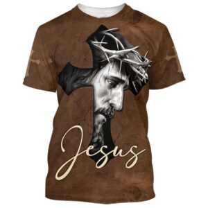 Jesus Cross 3D T-Shirt, Christian T…