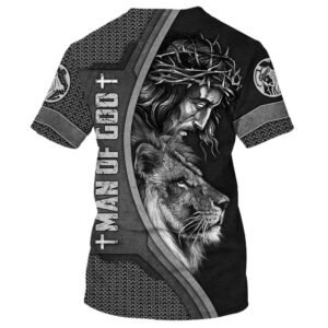 Jesus Crown Of Thorns And Lion 3D T Shirt Christian T Shirt Jesus Tshirt Designs Jesus Christ Shirt 2 fegpok.jpg