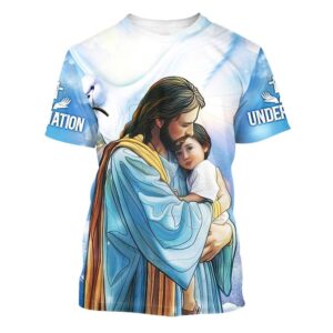 Jesus Holding Boy 3D T Shirt,…
