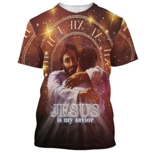 Jesus Holding Is My Savior 3D T Shirt Christian T Shirt Jesus Tshirt Designs Jesus Christ Shirt 1 itanki.jpg
