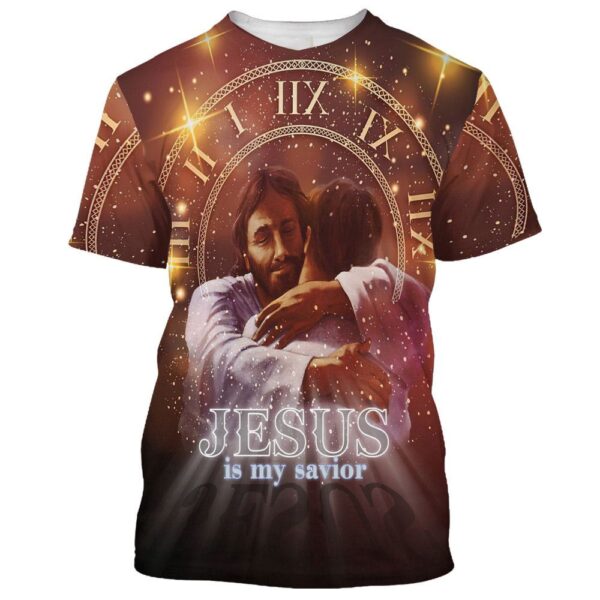 Jesus Holding Is My Savior 3D T Shirt, Christian T Shirt, Jesus Tshirt Designs, Jesus Christ Shirt