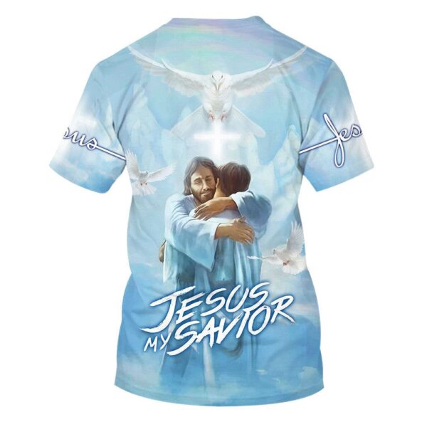 Jesus Holding Is My Savior, Bible 3D T Shirt, Christian T Shirt, Jesus Tshirt Designs, Jesus Christ Shirt