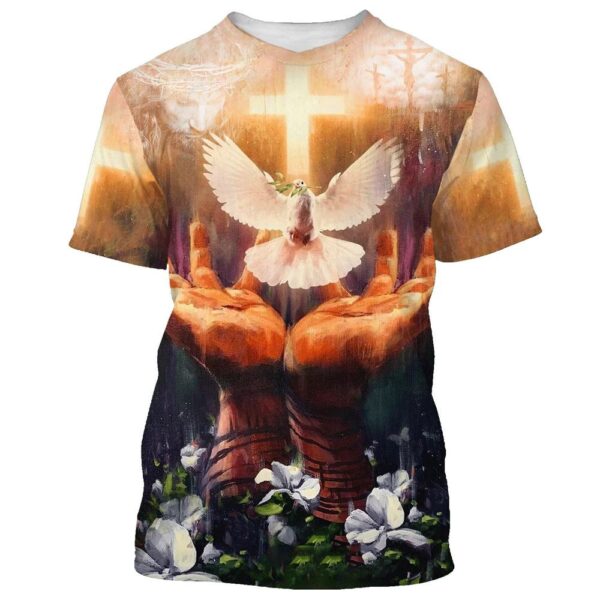 Jesus Holy Spirit 3D T Shirt, Christian T Shirt, Jesus Tshirt Designs, Jesus Christ Shirt