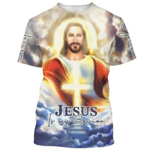 Jesus In Heaven Jesus Is My Savior 3D T Shirt Christian T Shirt Jesus Tshirt Designs Jesus Christ Shirt 1 o5pppd.jpg