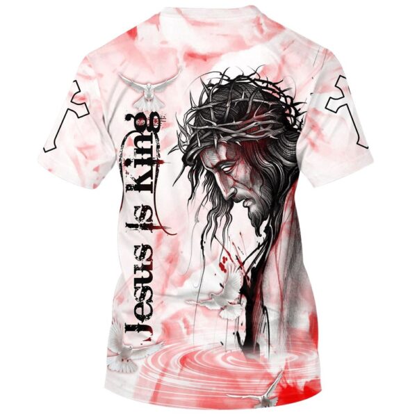 Jesus Is King 3D T Shirt, Christian T Shirt, Jesus Tshirt Designs, Jesus Christ Shirt