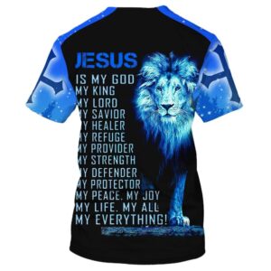 Jesus Is My God My King My Lord Lion Cross Light 3D T Shirt Christian T Shirt Jesus Tshirt Designs Jesus Christ Shirt 3 tnbx26.jpg