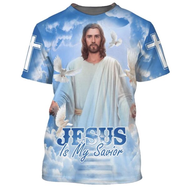 Jesus Is My Savior Christian Cross Dove, Bible 3D T Shirt, Christian T Shirt, Jesus Tshirt Designs, Jesus Christ Shirt