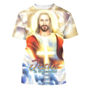 Jesus Is My Savior Cross Bible 3D T Shirt Christian T Shirt Jesus Tshirt Designs Jesus Christ Shirt 1 phe5kw.jpg