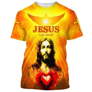 Jesus Is My Savior Heart 3D T Shirt Christian T Shirt Jesus Tshirt Designs Jesus Christ Shirt 1 pabqq1.jpg