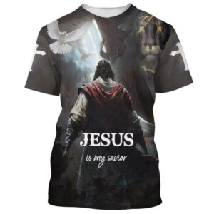 Jesus Is My Savior Lion And Eagle 3D T Shirt Christian T Shirt Jesus Tshirt Designs Jesus Christ Shirt 1 l2fxy2.jpg