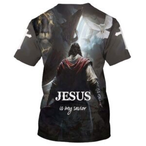 Jesus Is My Savior Lion And Eagle 3D T Shirt Christian T Shirt Jesus Tshirt Designs Jesus Christ Shirt 2 el5jjl.jpg