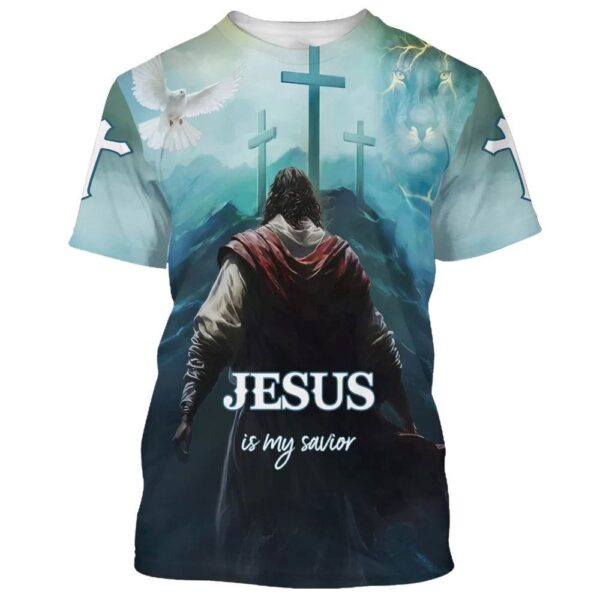 Jesus Is My Savior Picture 3D T Shirt, Christian T Shirt, Jesus Tshirt Designs, Jesus Christ Shirt
