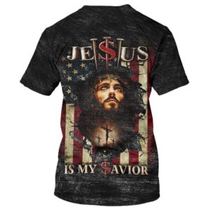 Jesus Is My Savior Portrait 3D T Shirt Christian T Shirt Jesus Tshirt Designs Jesus Christ Shirt 2 dam3e0.jpg
