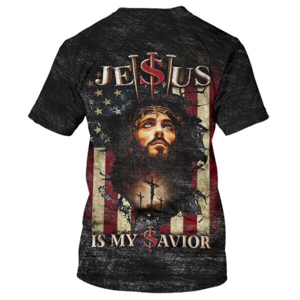 Jesus Is My Savior Portrait 3D T Shirt, Christian T Shirt, Jesus Tshirt Designs, Jesus Christ Shirt